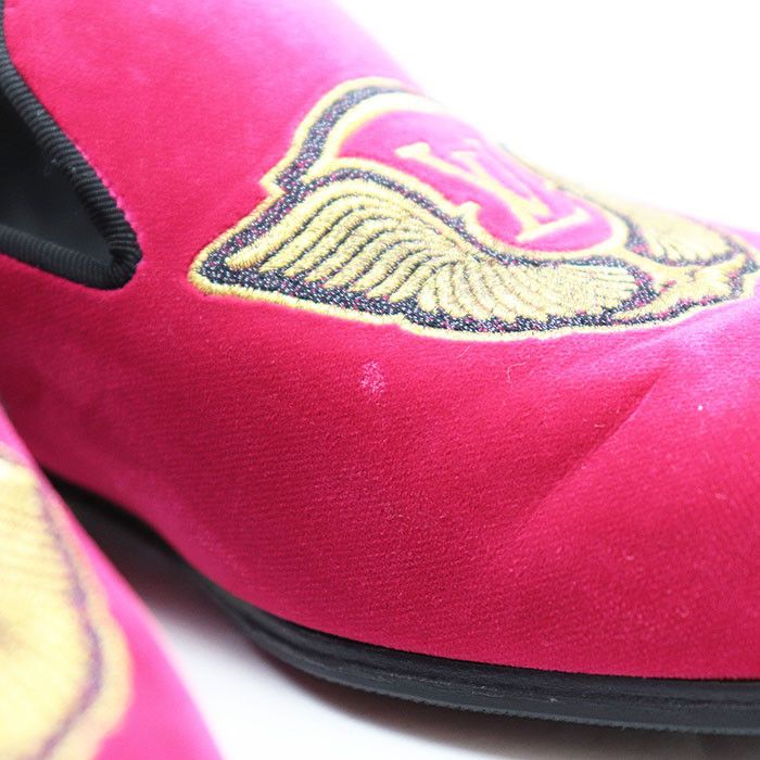 Louis Vuitton Louis Vuitton Louis Vuitton Opera Pumps Velour Loafers Leather Shoes DUTY FREE for USA Size ONE SIZE - 4 Thumbnail