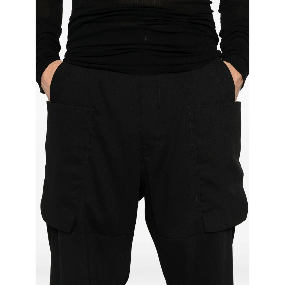 Rick Owens Rick Owens BLACK Trousers - Wide-Leg Trousers Size US 33 - 4 Thumbnail