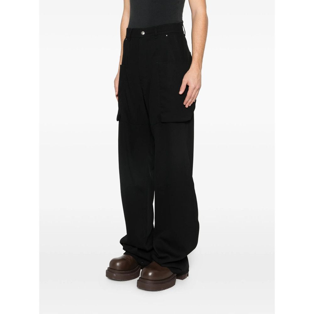 Rick Owens Rick Owens BLACK Trousers - Wide-Leg Trousers Size US 33 - 3 Thumbnail