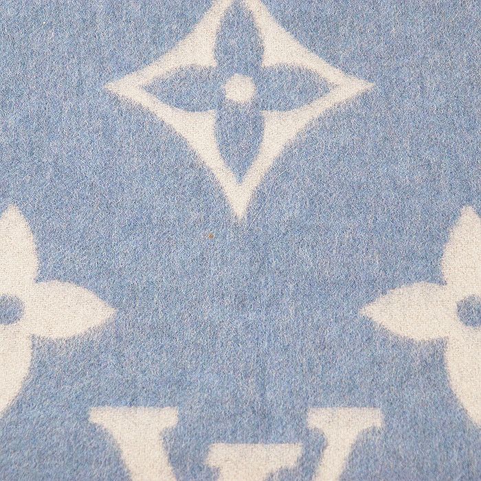 Louis Vuitton Louis Vuitton Louis Vuitton Echarpe Reykjavik Cashmere Scarf Natural Material Scarf M75704 DUTY FREE for USA Size ONE SIZE - 6 Thumbnail