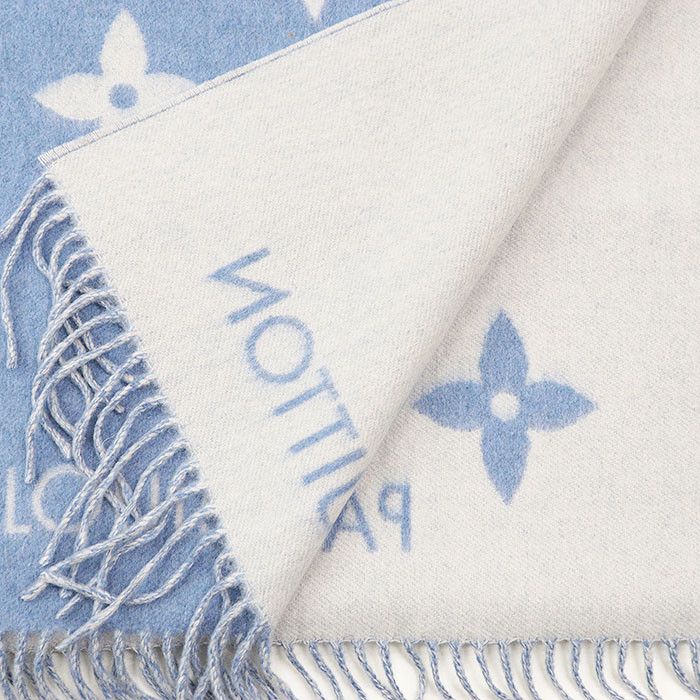 Louis Vuitton Louis Vuitton Louis Vuitton Echarpe Reykjavik Cashmere Scarf Natural Material Scarf M75704 DUTY FREE for USA Size ONE SIZE - 8 Thumbnail