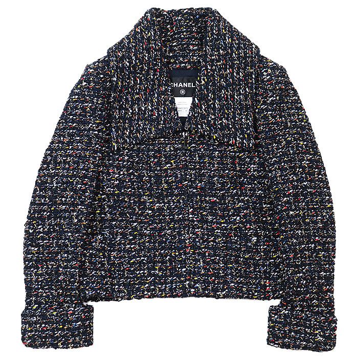 Chanel Chanel Chanel P52665 Fantasy Tweed Jacket Cotton Outerwear P52665 DUTY FREE for USA Size ONE SIZE - 11 Thumbnail
