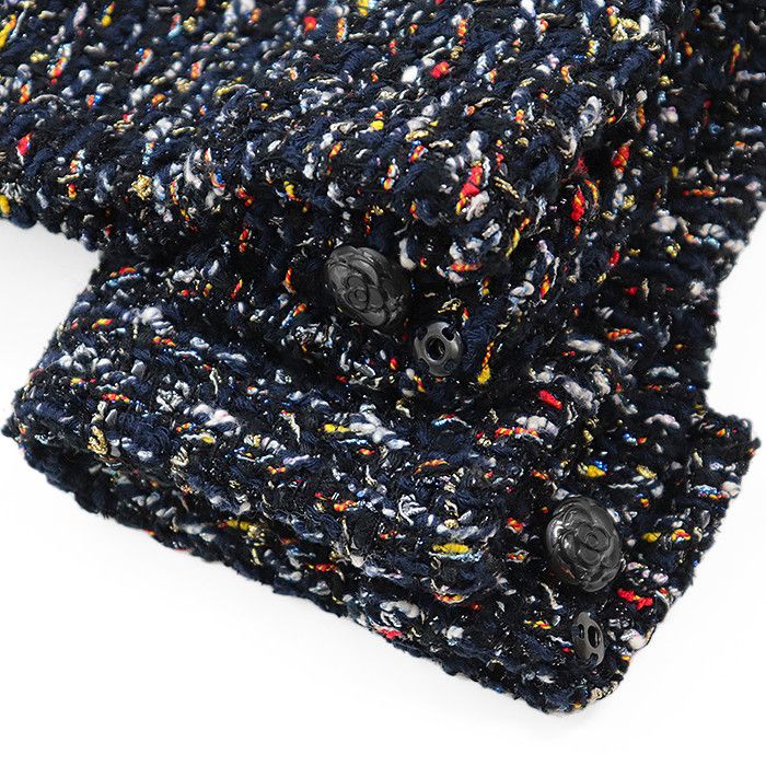 Chanel Chanel Chanel P52665 Fantasy Tweed Jacket Cotton Outerwear P52665 DUTY FREE for USA Size ONE SIZE - 8 Thumbnail