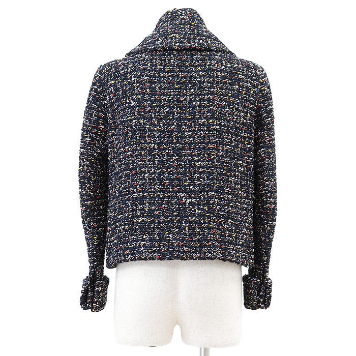 Chanel Chanel Chanel P52665 Fantasy Tweed Jacket Cotton Outerwear P52665 DUTY FREE for USA Size ONE SIZE - 6 Thumbnail