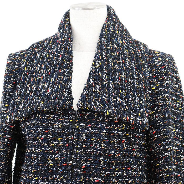Chanel Chanel Chanel P52665 Fantasy Tweed Jacket Cotton Outerwear P52665 DUTY FREE for USA Size ONE SIZE - 2 Thumbnail