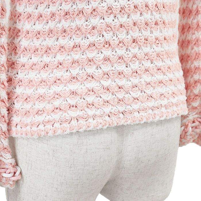 Chanel Chanel Chanel P58578 Tweed Cotton Blend Cardigan Cotton Tops P58578 DUTY FREE for USA Size ONE SIZE - 6 Thumbnail