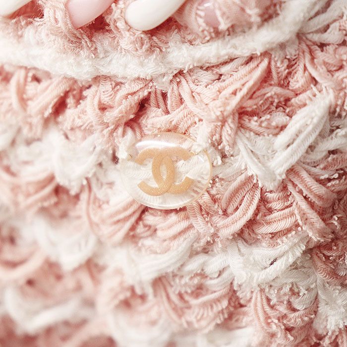 Chanel Chanel Chanel P58578 Tweed Cotton Blend Cardigan Cotton Tops P58578 DUTY FREE for USA Size ONE SIZE - 4 Thumbnail
