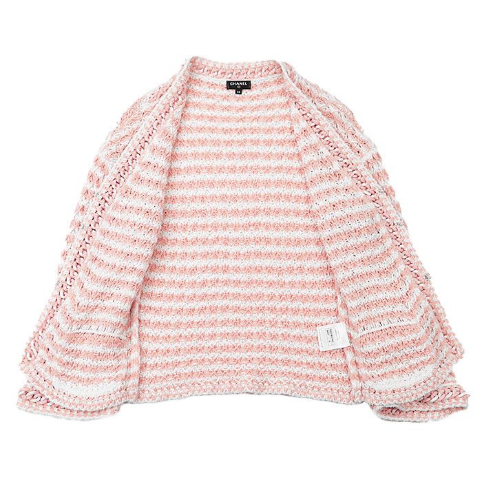 Chanel Chanel Chanel P58578 Tweed Cotton Blend Cardigan Cotton Tops P58578 DUTY FREE for USA Size ONE SIZE - 7 Thumbnail