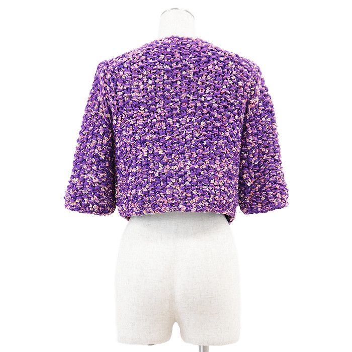 Chanel Chanel Chanel Tweed Jacket Cotton Outerwear P72469 DUTY FREE for USA Size ONE SIZE - 7 Thumbnail