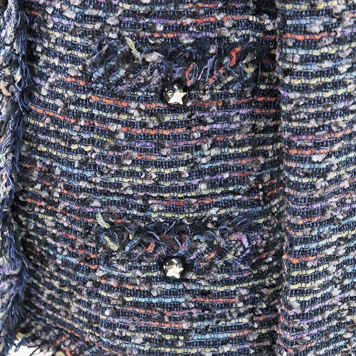 Chanel Chanel Chanel Tweed Jacket Cotton Outerwear 05A P26321 DUTY FREE for USA Size ONE SIZE - 13 Thumbnail