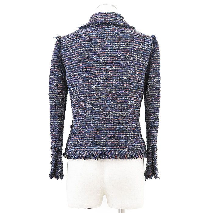 Chanel Chanel Chanel Tweed Jacket Cotton Outerwear 05A P26321 DUTY FREE for USA Size ONE SIZE - 6 Thumbnail