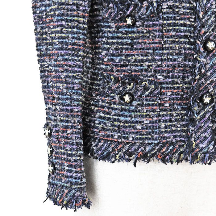Chanel Chanel Chanel Tweed Jacket Cotton Outerwear 05A P26321 DUTY FREE for USA Size ONE SIZE - 12 Thumbnail