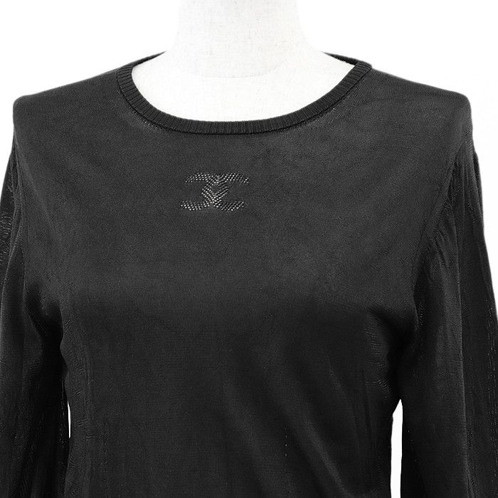 Chanel Chanel Chanel P74998 100% Silk Knit Top Others Tops P74998 DUTY FREE for USA Size ONE SIZE - 2 Thumbnail