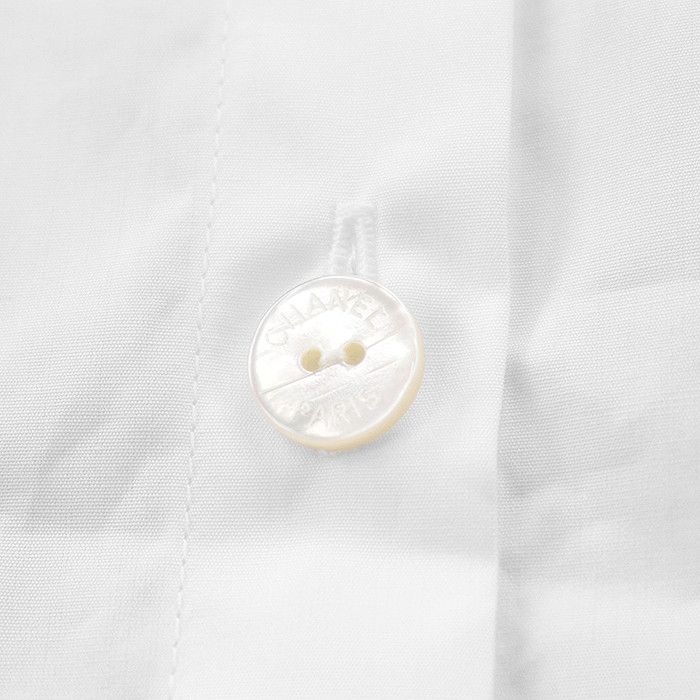Chanel Chanel Chanel Broadshirt Cotton Long Sleeve Shirt Cotton Dress Shirt P78962 DUTY FREE for USA Size ONE SIZE - 5 Thumbnail
