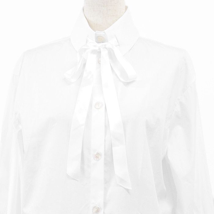 Chanel Chanel Chanel Broadshirt Cotton Long Sleeve Shirt Cotton Dress Shirt P78962 DUTY FREE for USA Size ONE SIZE - 2 Thumbnail