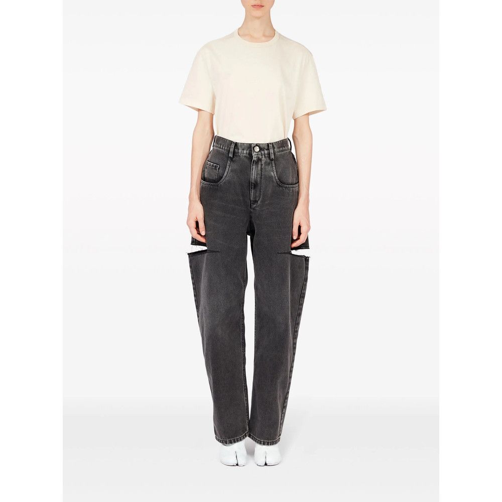 Maison Margiela Maison Margiela BLACK Denim - Tapered Jeans Size 26" / US 2 / IT 38 - 4 Thumbnail