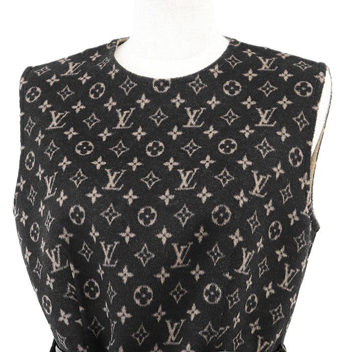 Louis Vuitton Louis Vuitton Louis Vuitton Monogram Wool Silk Dress Others Dresses DUTY FREE for USA Size ONE SIZE - 2 Thumbnail