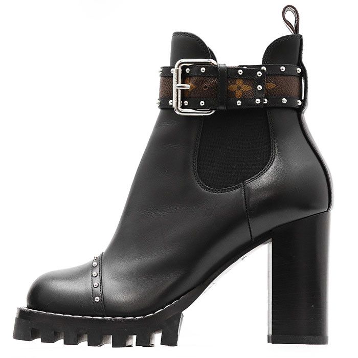Louis Vuitton Louis Vuitton Louis Vuitton Star Trail Line Leather Ankle Boots Leather Shoes DUTY FREE for USA Size ONE SIZE - 4 Thumbnail
