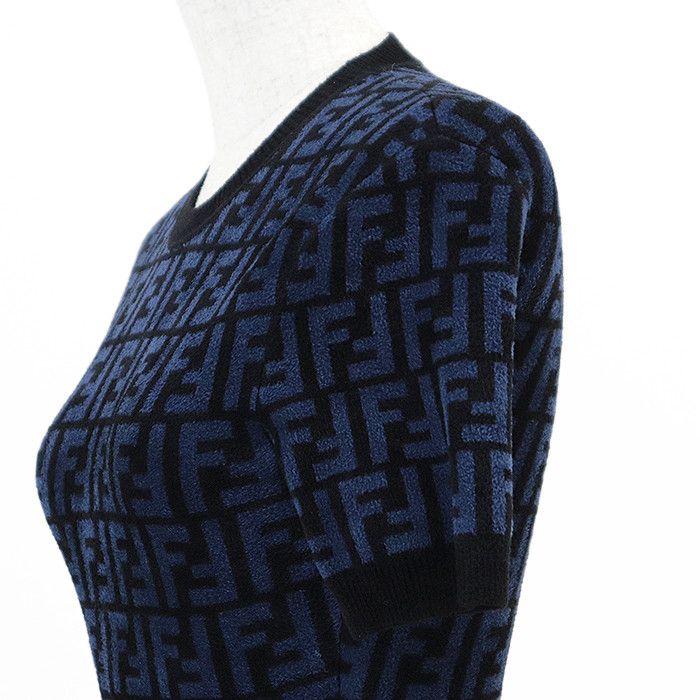 Fendi Fendi Fendi FF Zucca Micro Pile Jacquard Dress Others Dresses DUTY FREE for USA Size ONE SIZE - 5 Thumbnail