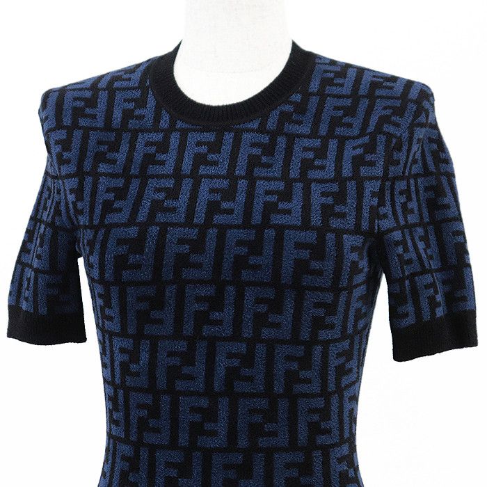 Fendi Fendi Fendi FF Zucca Micro Pile Jacquard Dress Others Dresses DUTY FREE for USA Size ONE SIZE - 2 Thumbnail