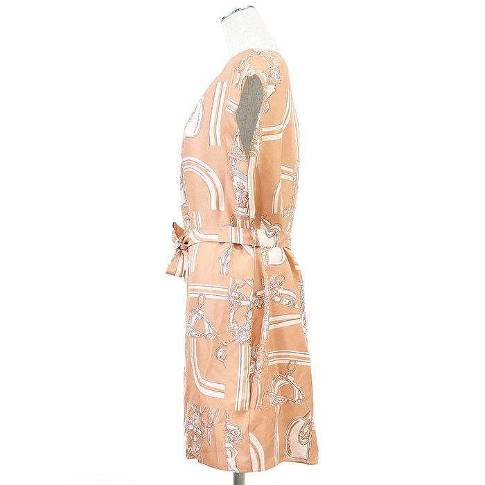 Hermes Hermes Hermes En Desordre Finesse Silk Dress36 Others Dresses DUTY FREE for USA Size ONE SIZE - 4 Thumbnail