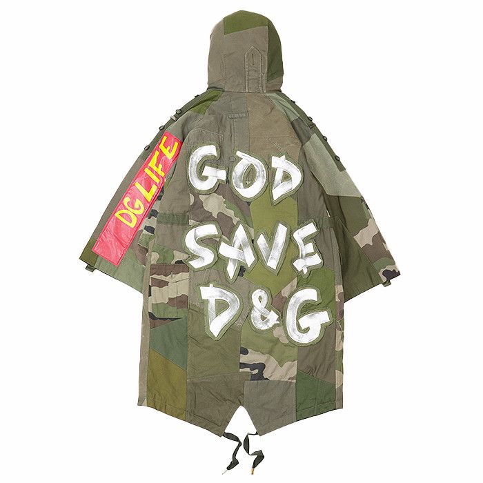 Dolce & Gabbana Dolce & Gabbana Dolce&Gabbana Devotion Cotton Coat Cotton Outerwear DUTY FREE for USA Size ONE SIZE - 16 Thumbnail