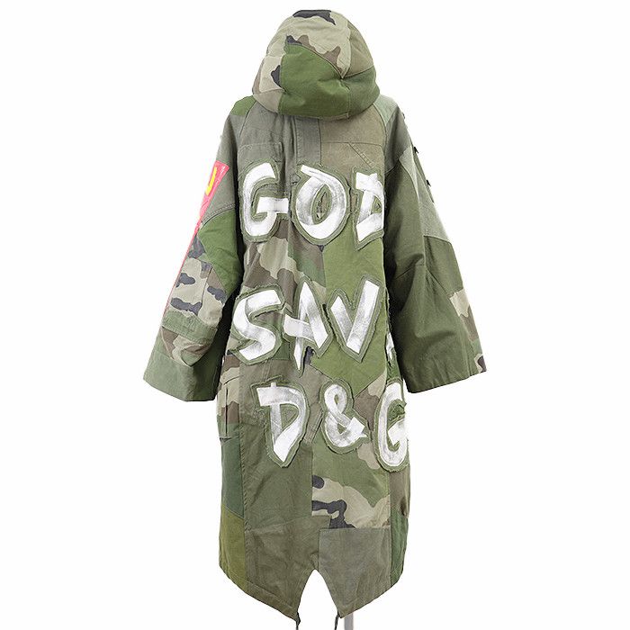 Dolce & Gabbana Dolce & Gabbana Dolce&Gabbana Devotion Cotton Coat Cotton Outerwear DUTY FREE for USA Size ONE SIZE - 4 Thumbnail