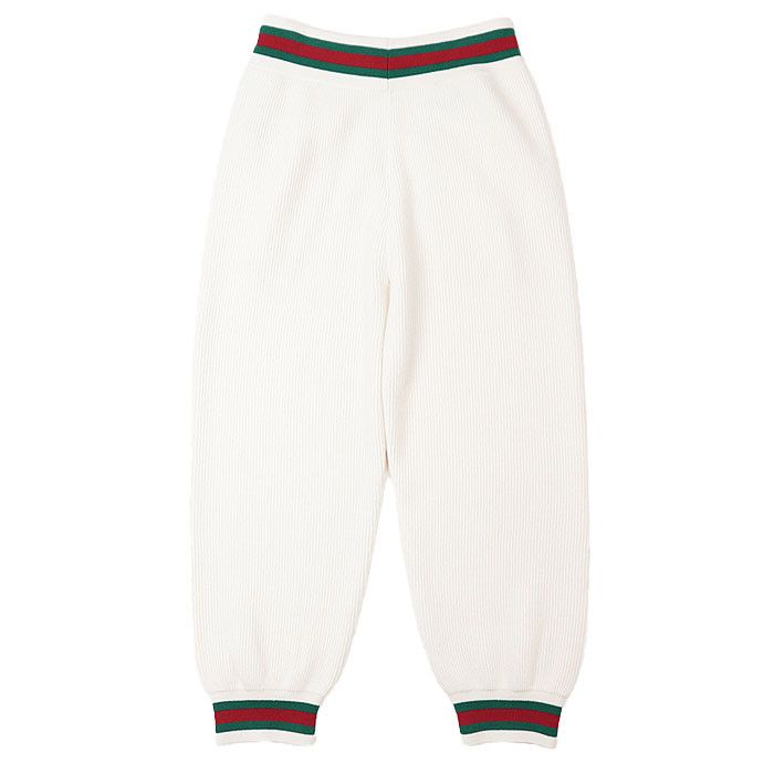 Gucci Gucci Gucci Sheer Line Web Stripe Wool Knit Pants Cotton Bottoms DUTY FREE for USA Size ONE SIZE - 6 Thumbnail