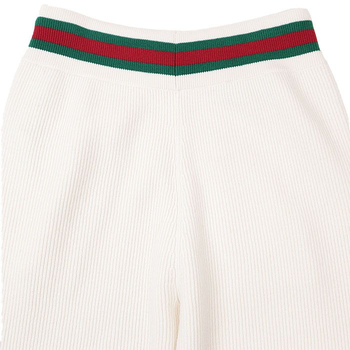Gucci Gucci Gucci Sheer Line Web Stripe Wool Knit Pants Cotton Bottoms DUTY FREE for USA Size ONE SIZE - 7 Thumbnail
