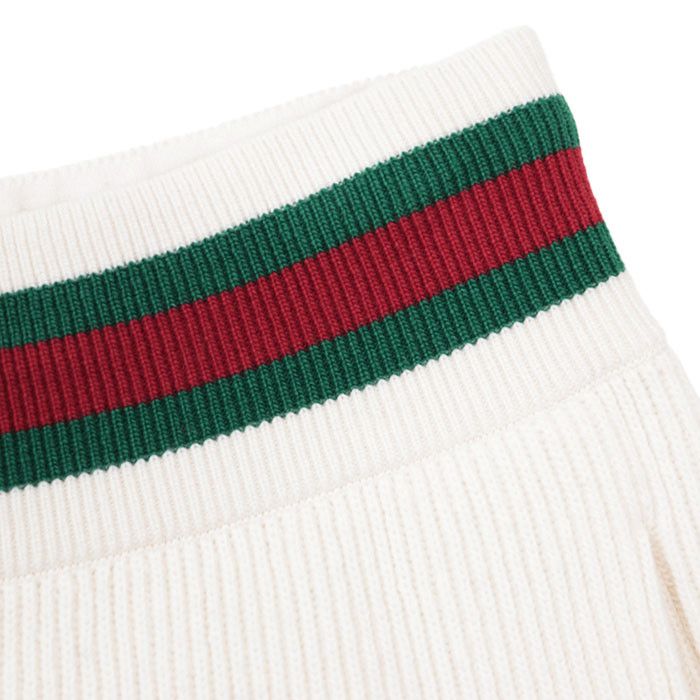 Gucci Gucci Gucci Sheer Line Web Stripe Wool Knit Pants Cotton Bottoms DUTY FREE for USA Size ONE SIZE - 3 Thumbnail