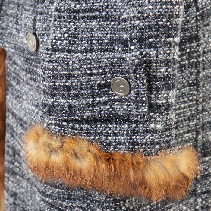 Dolce & Gabbana Dolce & Gabbana Dolce&Gabbana Alpaca Wool Rabbit Fur Long Coat Natural Material Outerwear DUTY FREE for USA Size ONE SIZE - 18 Thumbnail