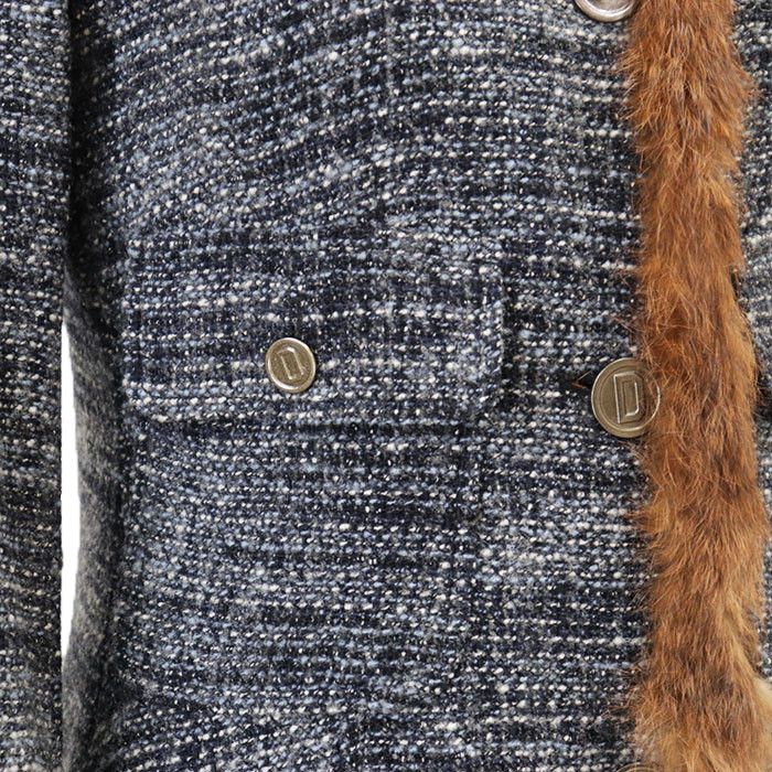 Dolce & Gabbana Dolce & Gabbana Dolce&Gabbana Alpaca Wool Rabbit Fur Long Coat Natural Material Outerwear DUTY FREE for USA Size ONE SIZE - 14 Thumbnail