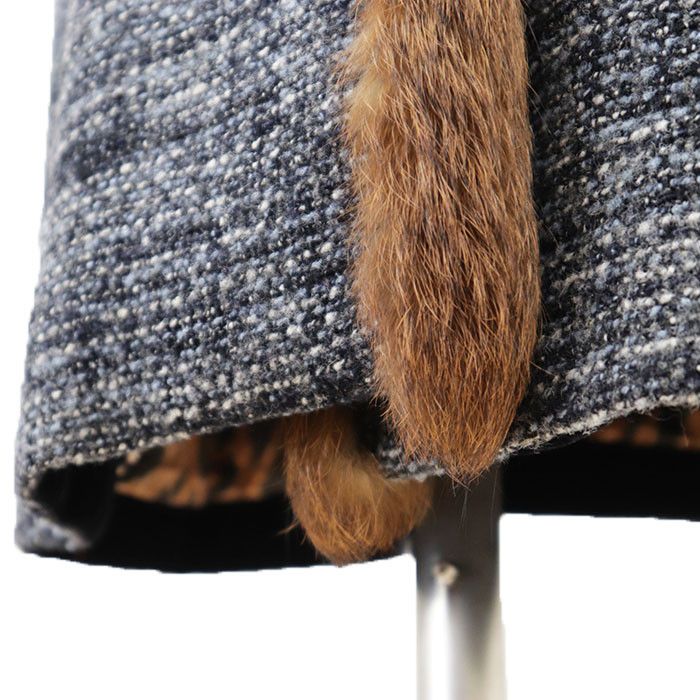Dolce & Gabbana Dolce & Gabbana Dolce&Gabbana Alpaca Wool Rabbit Fur Long Coat Natural Material Outerwear DUTY FREE for USA Size ONE SIZE - 16 Thumbnail