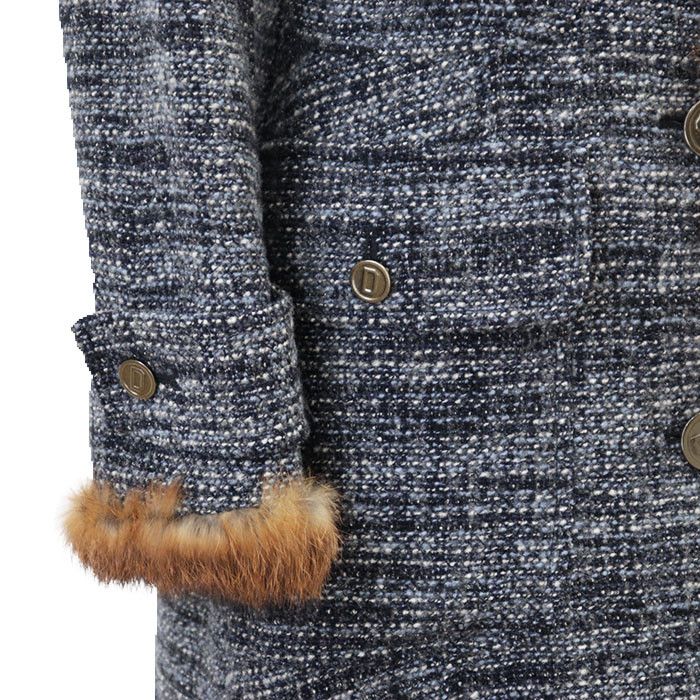 Dolce & Gabbana Dolce & Gabbana Dolce&Gabbana Alpaca Wool Rabbit Fur Long Coat Natural Material Outerwear DUTY FREE for USA Size ONE SIZE - 15 Thumbnail