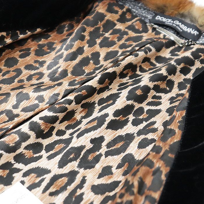 Dolce & Gabbana Dolce & Gabbana Dolce&Gabbana Alpaca Wool Rabbit Fur Long Coat Natural Material Outerwear DUTY FREE for USA Size ONE SIZE - 11 Thumbnail