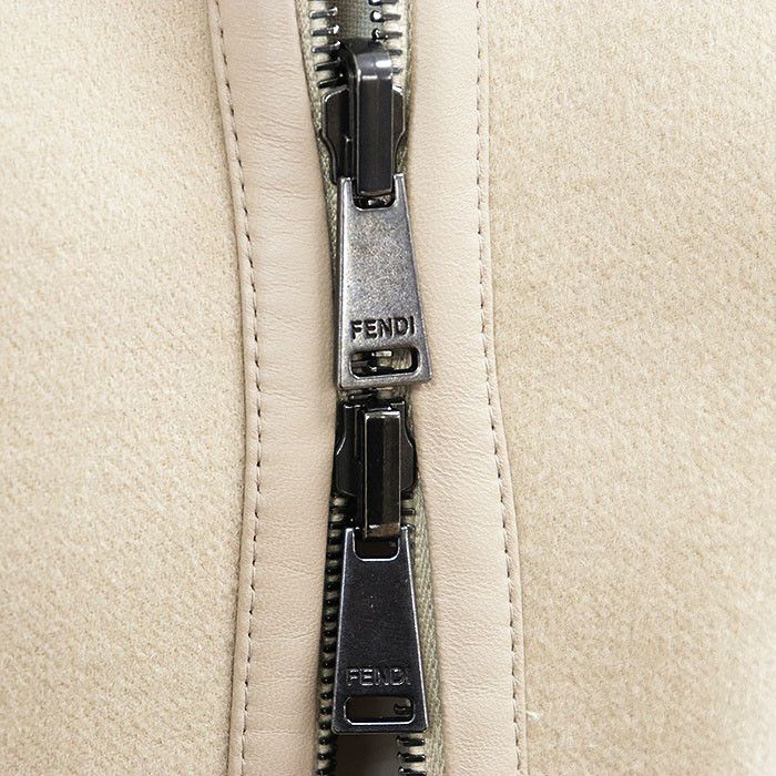 Fendi Fendi Fendi Reversible Wool Melton Jacket Leather Outerwear FJ6993 DUTY FREE for USA Size ONE SIZE - 4 Thumbnail