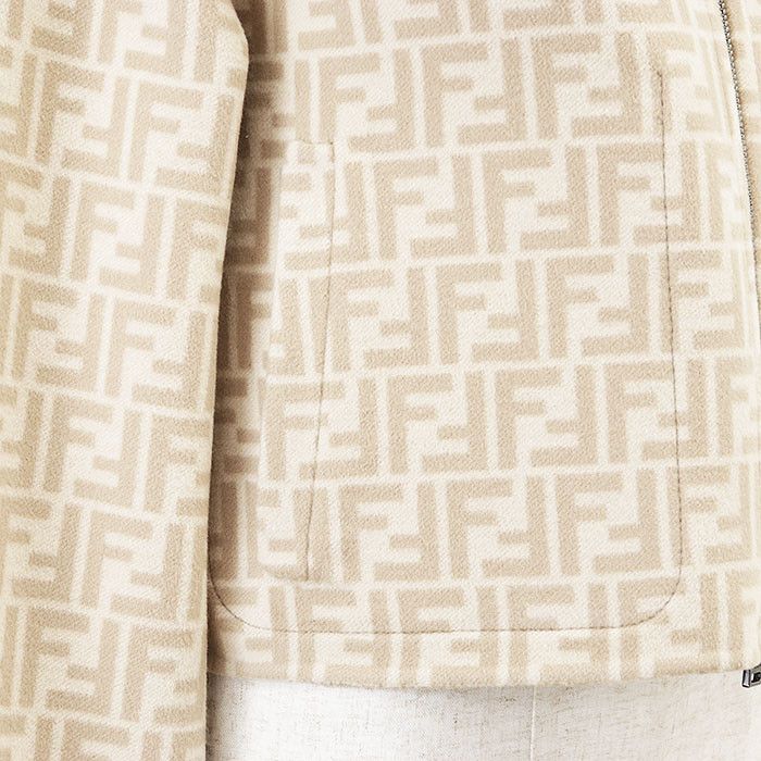 Fendi Fendi Fendi Reversible Wool Melton Jacket Leather Outerwear FJ6993 DUTY FREE for USA Size ONE SIZE - 15 Thumbnail