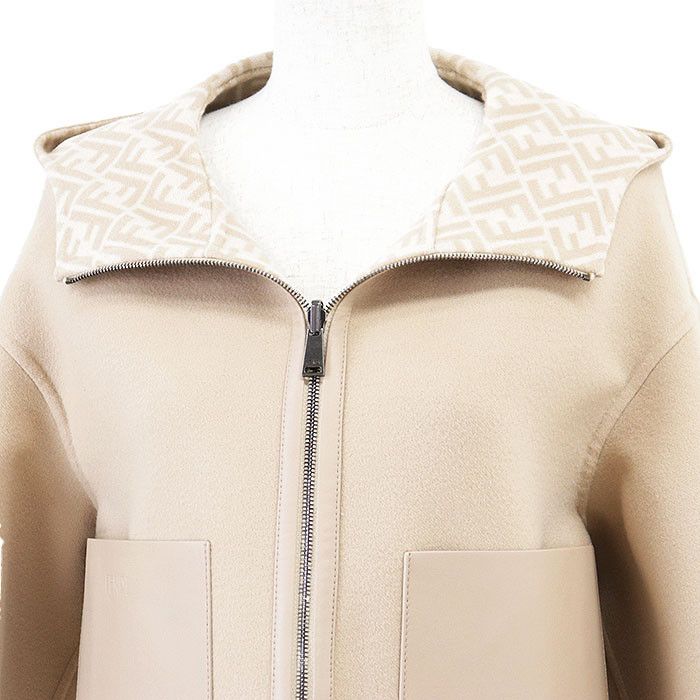 Fendi Fendi Fendi Reversible Wool Melton Jacket Leather Outerwear FJ6993 DUTY FREE for USA Size ONE SIZE - 3 Thumbnail