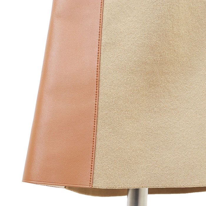 Louis Vuitton Louis Vuitton Louis Vuitton Monogram Wool Cotton Cashmere Lambskin Skirt Leather Skirts DUTY FREE for USA Size ONE SIZE - 13 Thumbnail