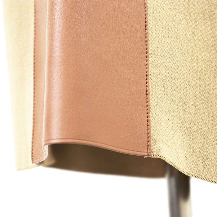 Louis Vuitton Louis Vuitton Louis Vuitton Monogram Wool Cotton Cashmere Lambskin Skirt Leather Skirts DUTY FREE for USA Size ONE SIZE - 15 Thumbnail