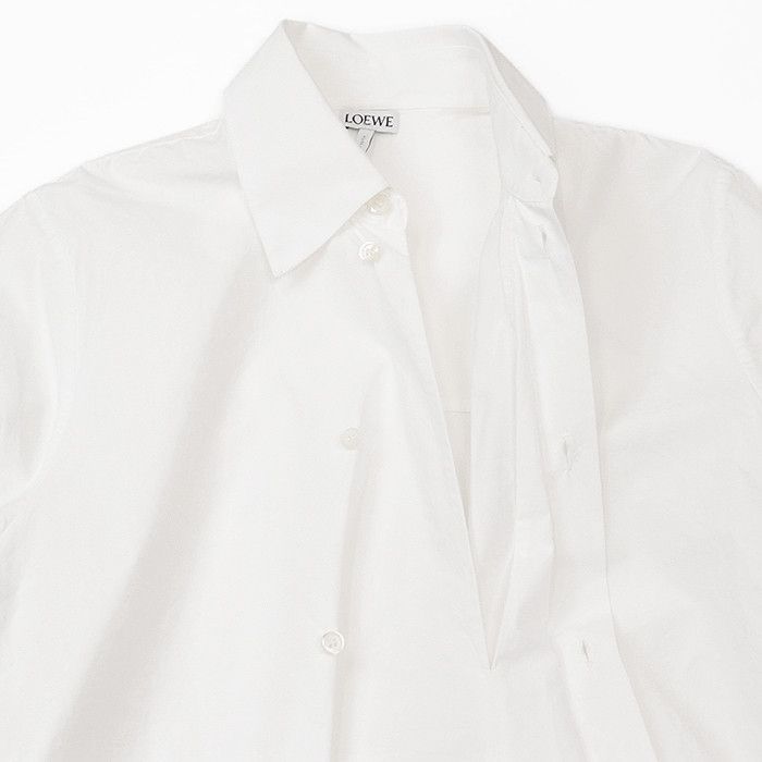 Loewe Loewe Loewe Embroidered Cotton Shirt Dress Cotton Dresses DUTY FREE for USA Size ONE SIZE - 7 Thumbnail