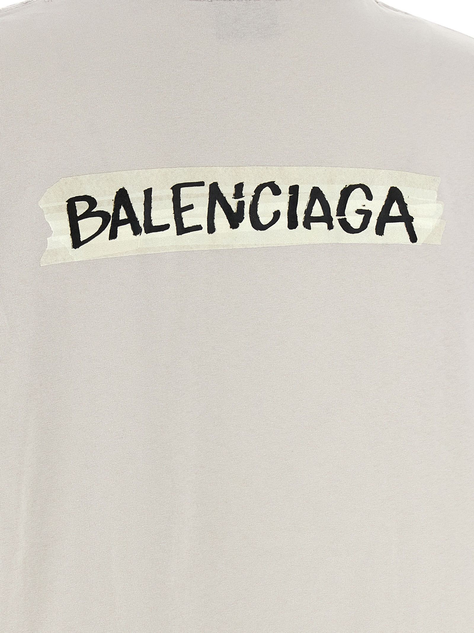 Balenciaga 'Masking Tape' T-Shirt Size XS / US 0-2 / IT 36-38 - 4 Thumbnail