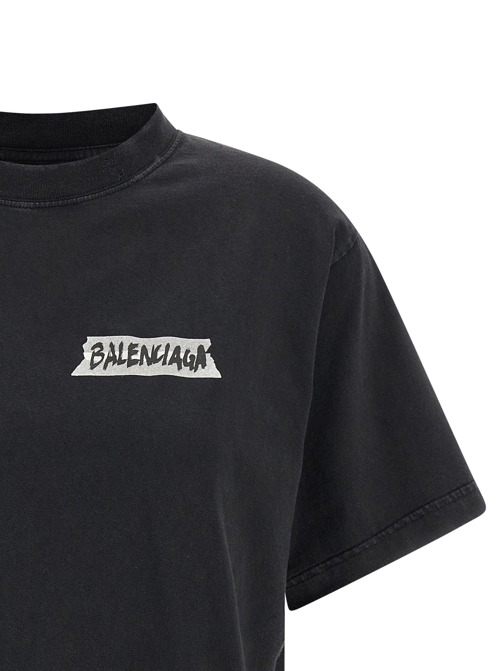 Balenciaga 'Masking Tape' T-Shirt Size XS / US 0-2 / IT 36-38 - 3 Thumbnail