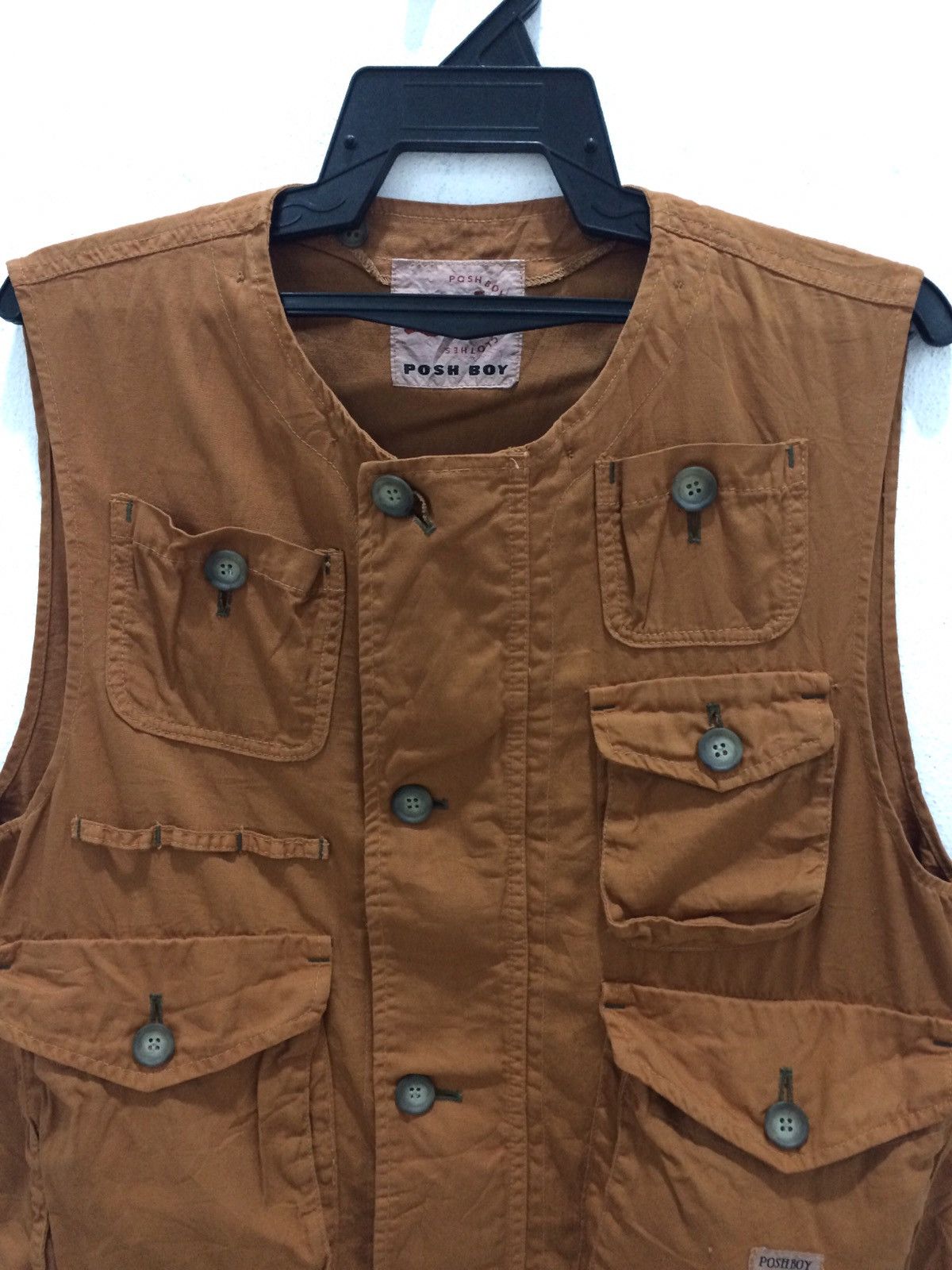 Designer × Japanese Brand Japanese Brand Posh Boy Tactical Multipocket Button Up Vest Size US M / EU 48-50 / 2 - 2 Thumbnail