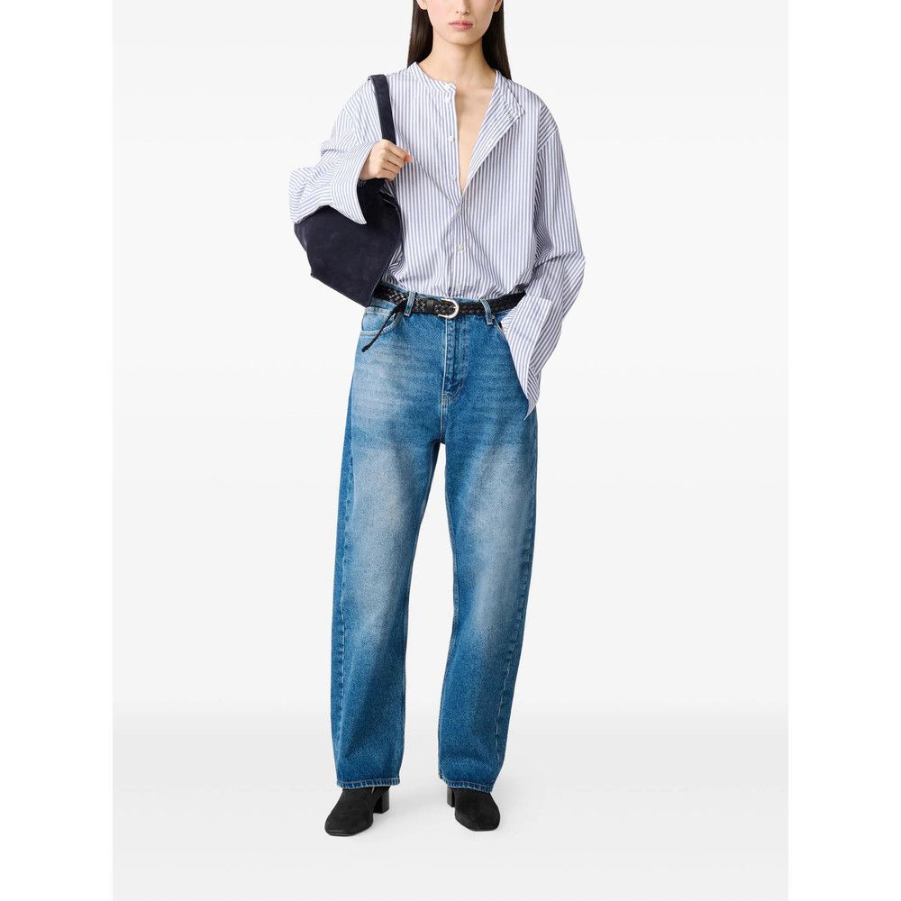 Studio Nicholson Studio Nicholson BLUE Denim - Straight-Leg Jeans Size 30" / US 8 / IT 44 - 4 Thumbnail