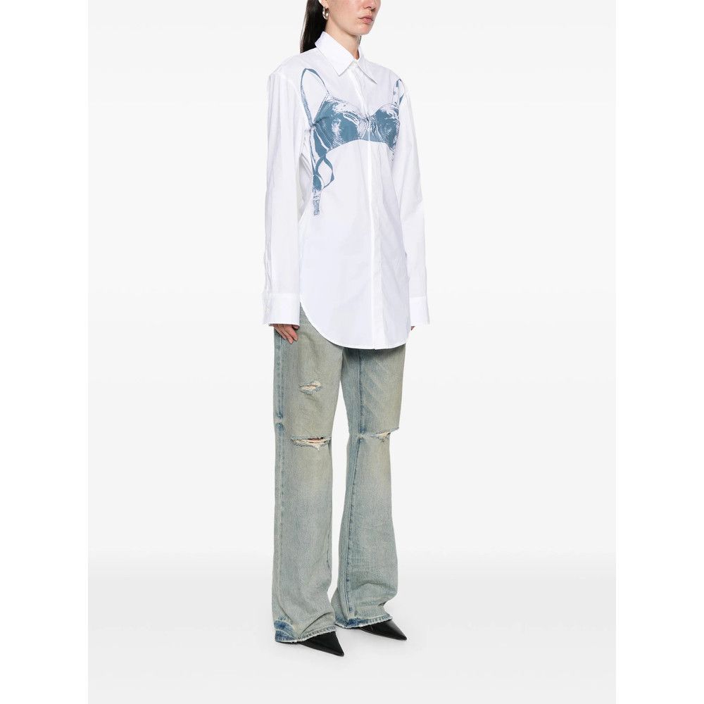 Jean Paul Gaultier Jean Paul Gaultier WHITE Tops - Shirts Size S / US 4 / IT 40 - 3 Thumbnail