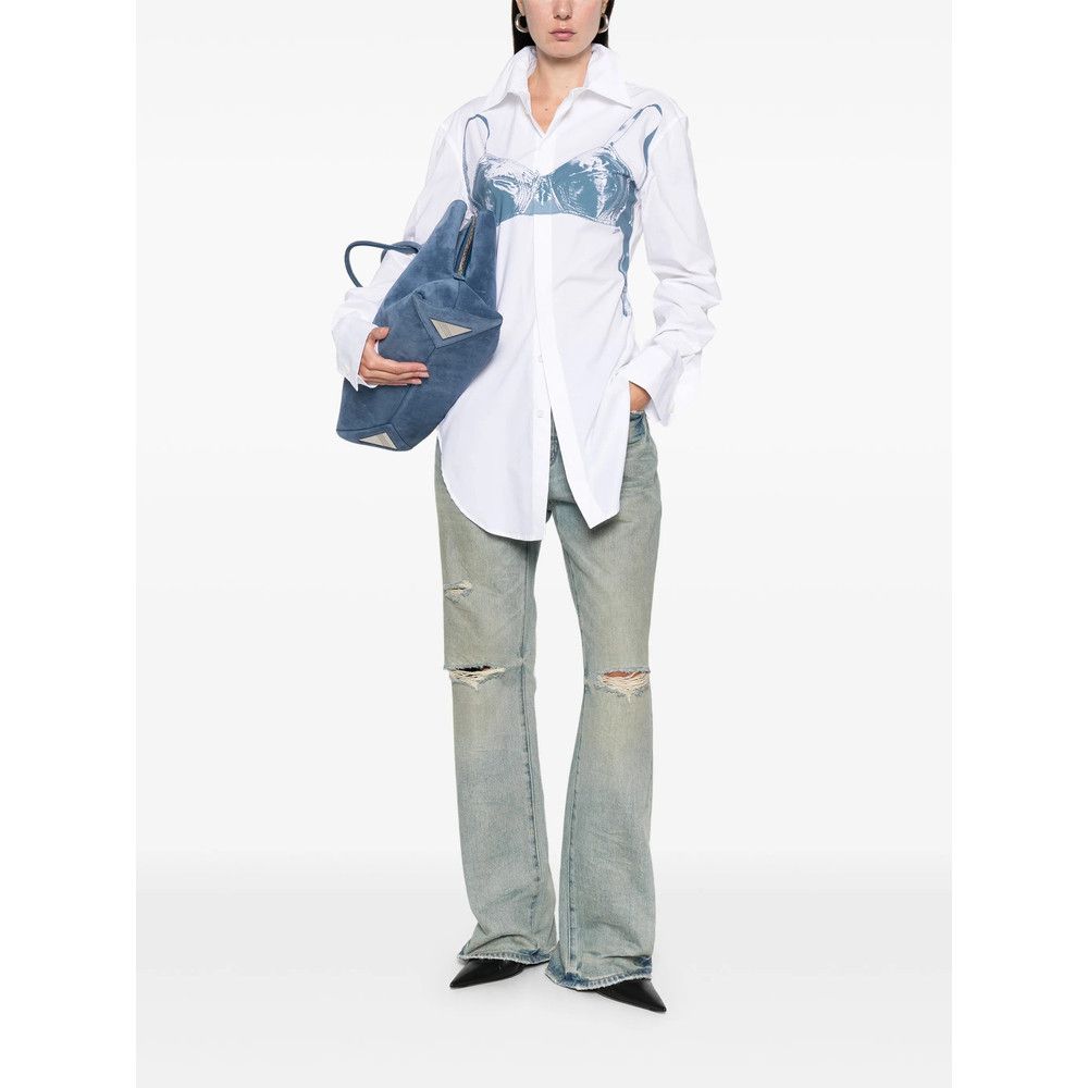 Jean Paul Gaultier Jean Paul Gaultier WHITE Tops - Shirts Size S / US 4 / IT 40 - 2 Thumbnail
