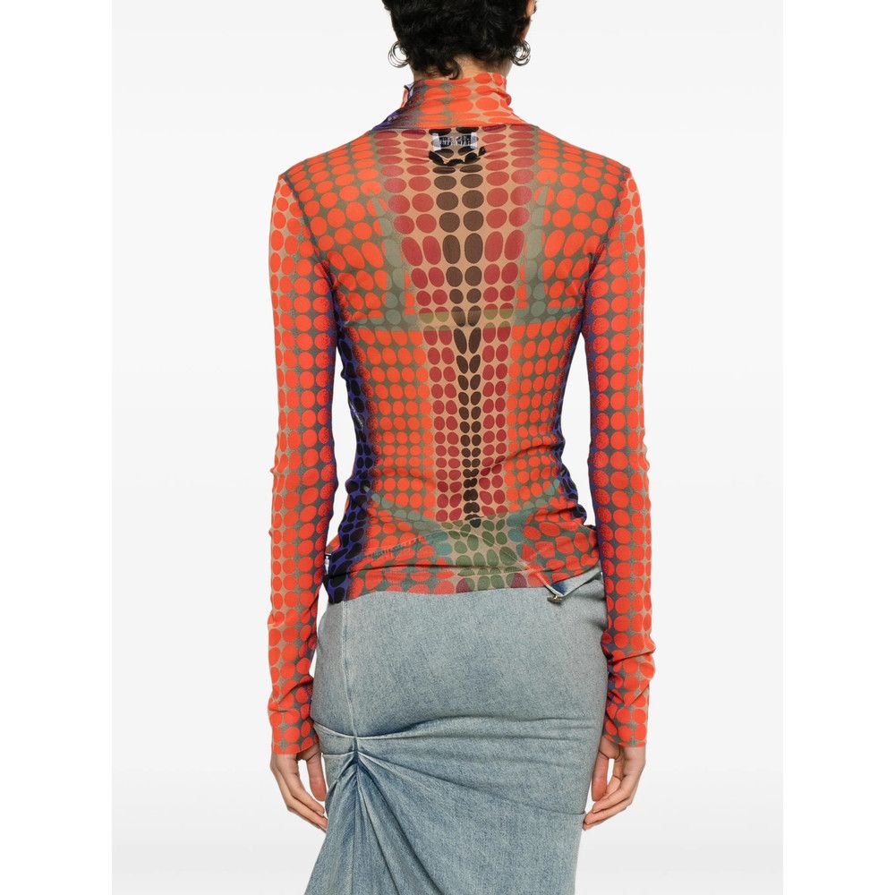 Jean Paul Gaultier Jean Paul Gaultier ORANGE Tops - T-shirts & Jerseys Size XS / US 0-2 / IT 36-38 - 4 Thumbnail