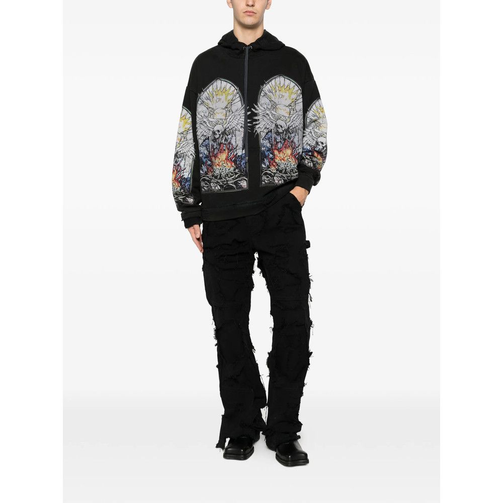 Who Decides War Who Decides War BLACK Denim - Regular & Straight-Leg Jeans Size US 36 / EU 52 - 5 Thumbnail