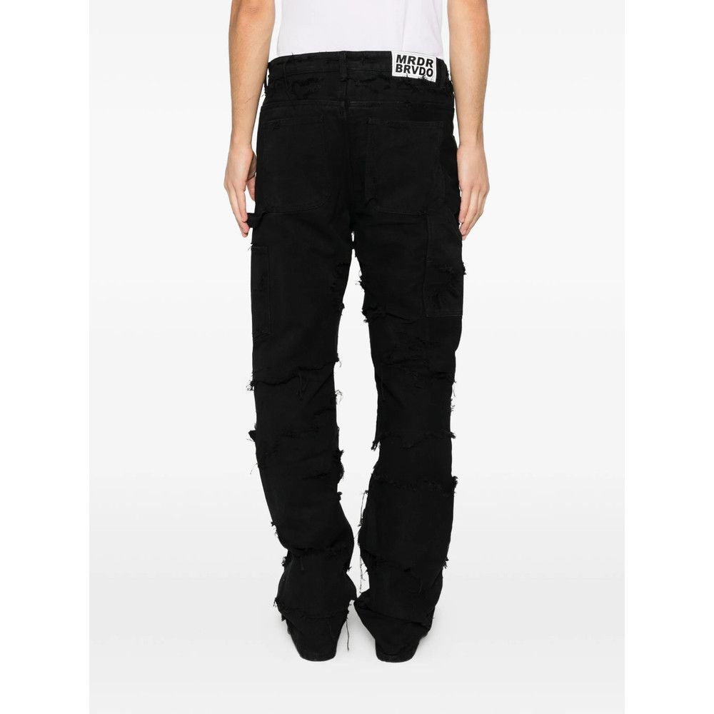 Who Decides War Who Decides War BLACK Denim - Regular & Straight-Leg Jeans Size US 36 / EU 52 - 2 Thumbnail